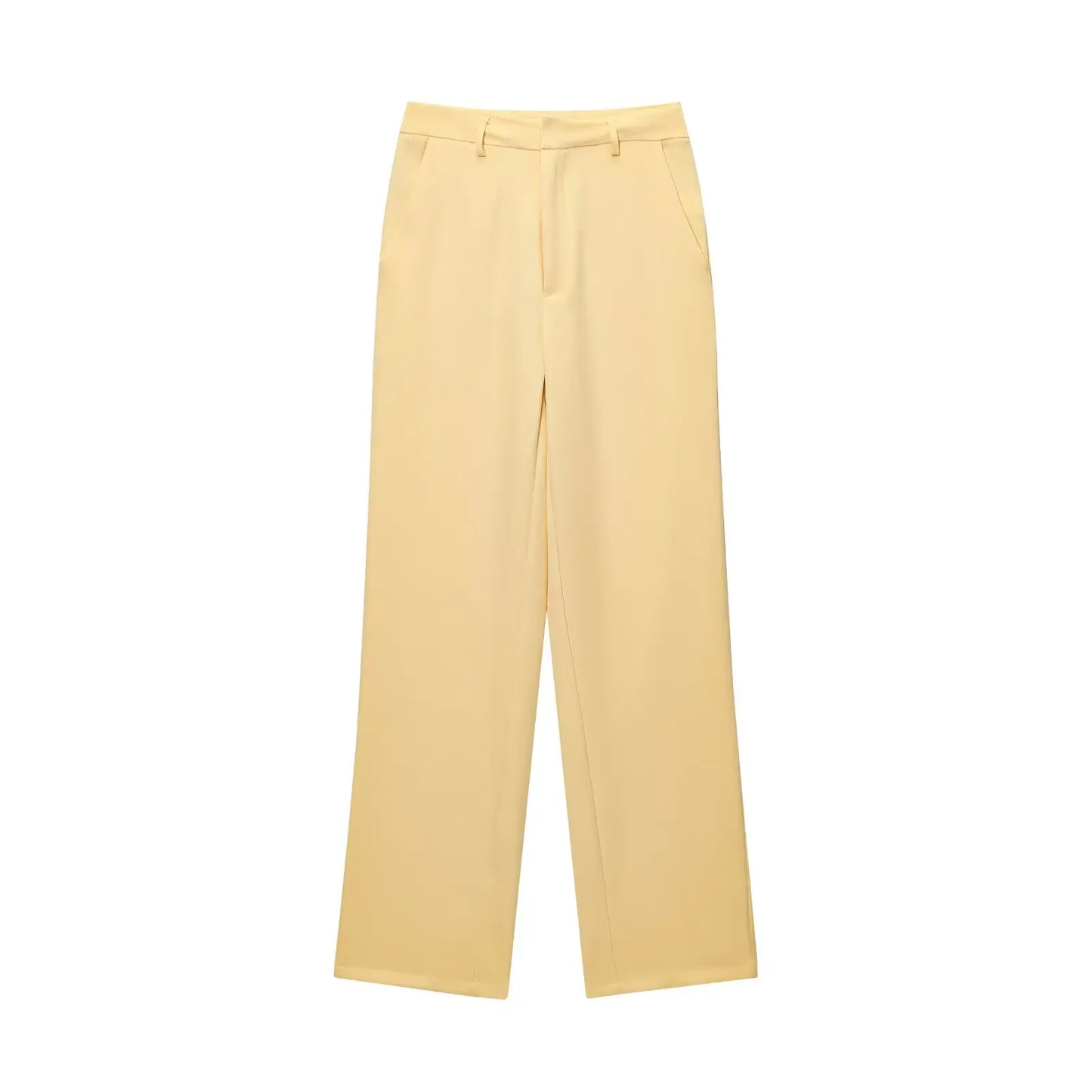 Zip-Front Blazer & Wide-Leg Trousers Set | Women's Summer Two-Piece Co-ord