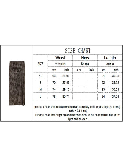 Plaid Straight-Cut Midi Skirt | Women's High-Waist Tailored Skirt