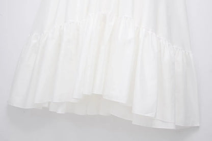 Tiered Spaghetti-Strap Maxi Dress | Women's A-Line High-Waist Party Dress