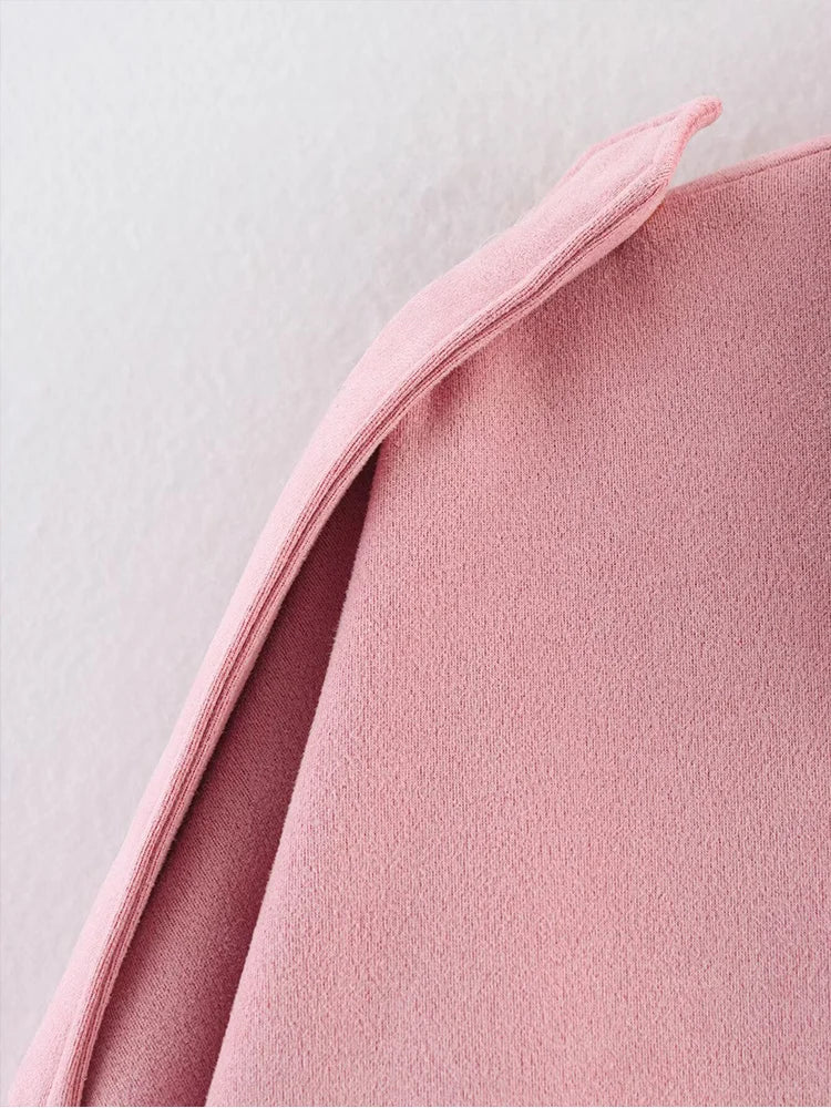 Suede Oversized Bomber Jacket | Women's Zip-Front Casual Outerwear
