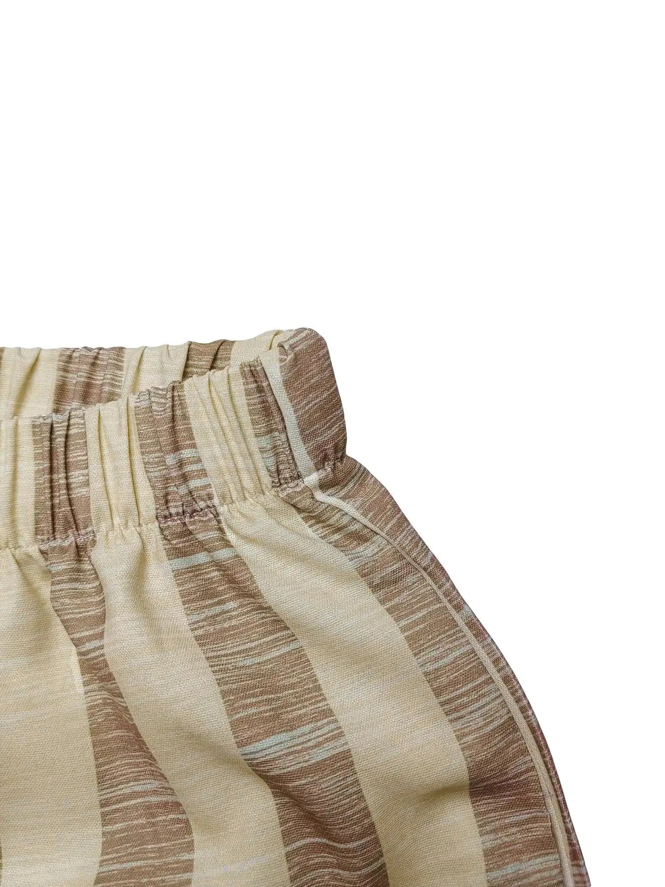 Striped Vest & Wide-Leg Trouser Set | Women's Two-Piece Loose Outfit