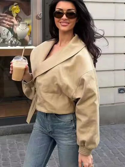The Sélon Belted Wrap Jacket