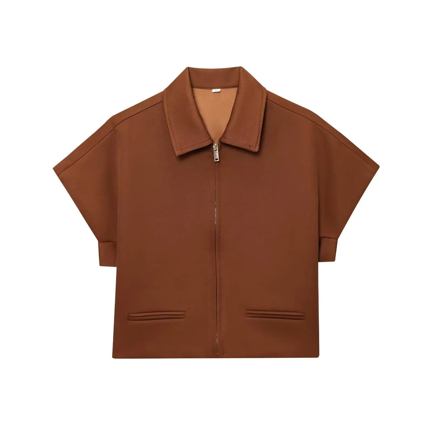 Zip-Front Blazer & Wide-Leg Trousers Set | Women's Summer Two-Piece Co-ord